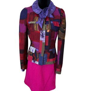 CHANEL?MOSCHINO WOOL SKIRT SET SIZE M.
